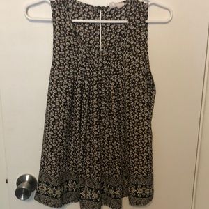 Flower tank blouse